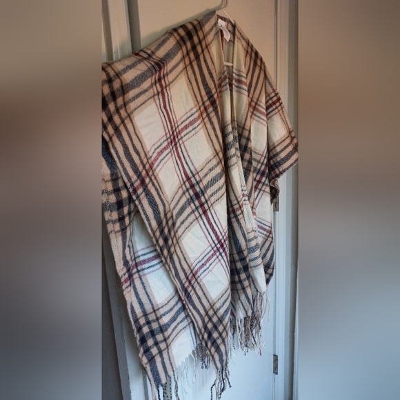 Woolrich One Size Womens Luxe Soft Warm Cozy Blanket Shawl Wrap Sienna Plaid - Picture 3 of 7